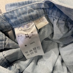 サロペット　ロンパース　デニム　80サイズの画像