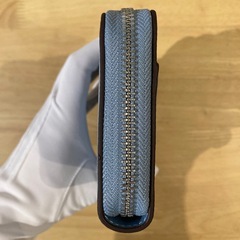 コーチ　ラウンドジップブルー長財布D⑥【新品未使用】の画像
