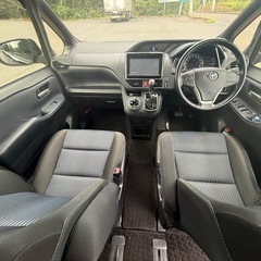 極美！28年9万㌔⭐︎80ヴォクシーZS⭐︎煌？純正オプション9㌅ナビ フルセグTV Bluetooth フリップダウン 両側パワスラ ETC 程度良し！不具合なしの画像