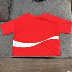 GU 半袖 ロゴ Tシャツ M コカコーラ　レッド　グラフィック　コットンの画像