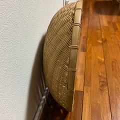 竹細工　ボウル型ざる　直径35.5㎝ 高さ9.0㎝の画像