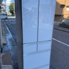 北九州市内配送無料　保証付き R-XG43K 冷蔵庫 真空チルド XGタイプ クリスタルホワイト [430L /6ドア /観音開きタイプ]の画像