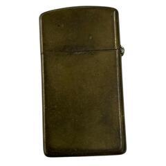 170590 現状品 ZIPPO ジッポ オイルライター 真鍮 スリム [1000023021272]の画像