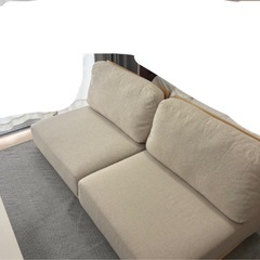 美品　ソファー Ricordo リコルド ソファ  2人掛け 2.5人 北欧 木製 おしゃれ Re:CENO 木製 おしゃれ　IKEA　リセノ　RASIK LOWYA  イケア　unico ニトリ　の画像