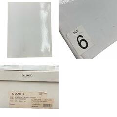 186005 現状品 COACH コーチ ロングブーツ　レインブーツ  A7363  24 ブラウン [1000027749783]の画像