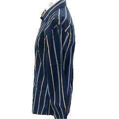 186000 Vivienne Westwood ヴィヴィアンウエストウッド 長袖シャツ 46 ネイビー ストライプ メンズ [1000027758259]の画像