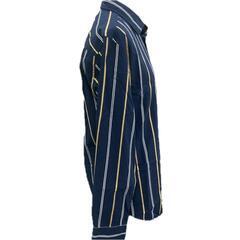186000 Vivienne Westwood ヴィヴィアンウエストウッド 長袖シャツ 46 ネイビー ストライプ メンズ [1000027758259]の画像