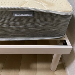 シングルベッド　マットレス&フレームの画像