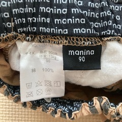manina ストライプ柄 シカクパンツ 90の画像