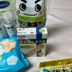 かとりキット、ばんそう膏、入浴剤、掃除用品、他
の画像