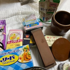 1人用土鍋　保存陶器　スポンジ　餅焼網の画像