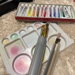 【決まりました】習字道具セット×2、絵の具道具セットの画像