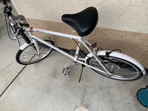 決まりました❗️自転車　白　（切替付）　