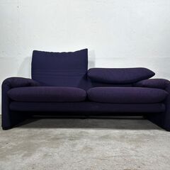 『Cassina』カッシーナ MARALUNGA マラルンガ 2人掛けワイド ラブソファ ソファ ソファー 2P 2シーター 2人掛け 二人掛け 2人用 二人用 定価約100万〜  RWso67の画像