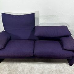『Cassina』カッシーナ MARALUNGA マラルンガ 2人掛けワイド ラブソファ ソファ ソファー 2P 2シーター 2人掛け 二人掛け 2人用 二人用 定価約100万〜  RWso67の画像