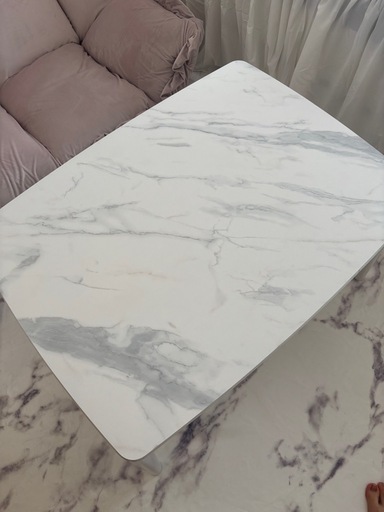 モスコこたつテーブルＳ800×600マーブル