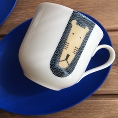ゆるキャラ♡動物マグカップ♡Face かわいい食器 雑貨 カップ＆ソーサーの画像