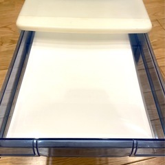 (取引中)書類・小物　クリア引き出し／4段 の画像