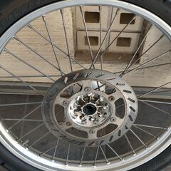 DT230　ランッア　ホイール ディスクブレーキ付き　フロントリアセット　TT250Rの画像