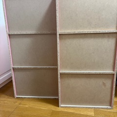 アイリスオーヤマ カラーボックス 3段 2個セット 収納ボックス 本棚 幅41.5×奥行29×高さ88cm ピンク　の画像