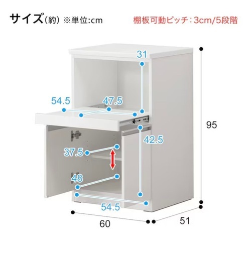 ⚠️半額以下⚠️【ニトリ】キッチンカウンター