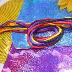 600円　沖縄三線専用 胴巻き専用　江戸紐５本セット　長さ約1M の画像