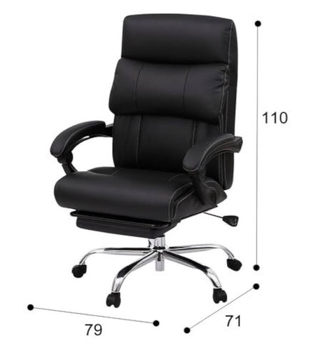 ニトリオフィスチェアOC702 BK