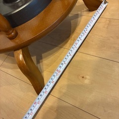 【美品】木製コートハンガー 傘立て付き 高さ182cm の画像