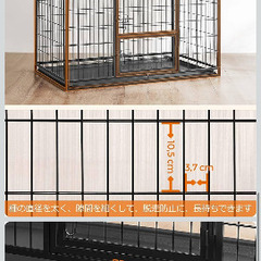 大型犬用のケージの画像