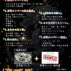 守星龍ブレス＆星導ナンバー鑑定書セットの画像