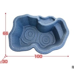 なごみ池 L 90L (庭園埋め込みタイプ)池 プラ池 ひょうたん池 埋め込みの画像