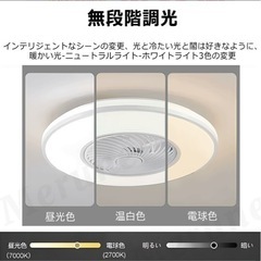 新品未使用　シーリングファンライトの画像