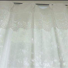 スカラップ　レースカーテン　美品の画像