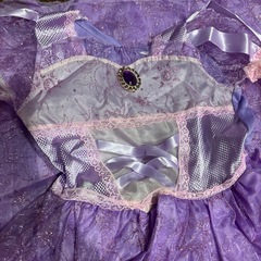 【美品】ラプンツェル風ドレス　ハロウィン　コスプレ　コスチューム　の画像