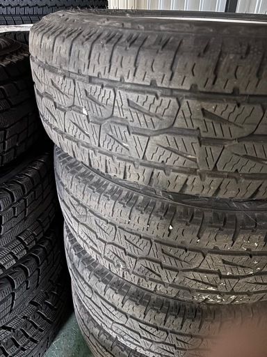 ENKEI製 三菱 デリカ D5 純正 アルミホイール4本セット 5H114.3 215/60R16 ブリヂストン DUELER A/