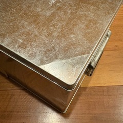 無印良品　トタンボックス・フタ式・大　トタン箱　保存容器の画像