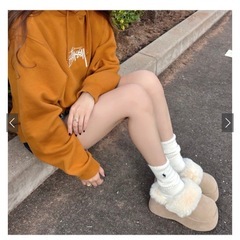 GRL 厚底ファーサボサンダル[ci487]の画像