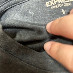 【古着】EXPRESS ストレッチクルー Tシャツ 半袖 ダークグレーの画像