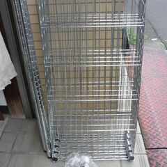 メタルラック　５段　横幅９０センチ   ③の画像