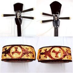 【❗️✨ケース付き✨❗️】三線セット 沖縄伝統楽器🎶人工皮仕様 軽量で扱いやすい❗️の画像