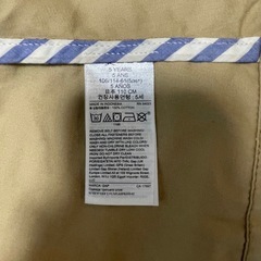 GAP ベージュコート リボン付きの画像