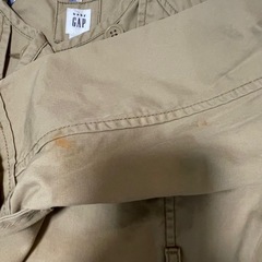 GAP ベージュコート リボン付きの画像