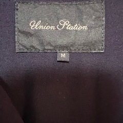 Union Station ネイビー グラフィック半袖シャツ Mの画像