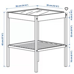 IKEA ネスナ　サイドテーブル の画像