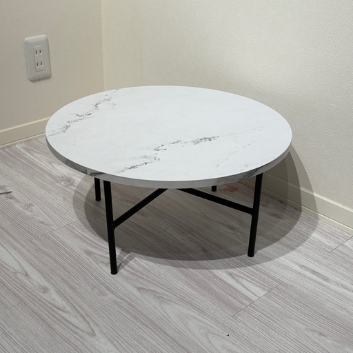LOWYA 大理石柄ネストテーブル 丸テーブル幅50〜120㎝