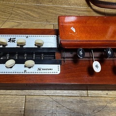 ジャンク★スズキ 大正琴 桜 鈴木楽器製作所 弦楽器 和楽器の画像