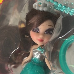 Barbie mini B ターコイズカラードレス　キーホルダーの画像