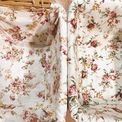美品 バラ柄 バスケット 籠 カゴ 小物入れ 収納 2個セットの画像