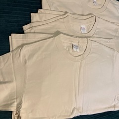 Tシャツ無地新品　まとめ売り【ピンク／アイボリー／カーキ】の画像