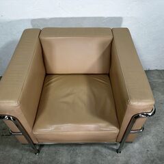 『LC2』ル・コルビジェ シングルソファ アームチェア ソファ ソファー 1P 1シーター 1人掛け 一人掛け 1人用 一人用 リプロダクト デザイナーズ RWso76の画像